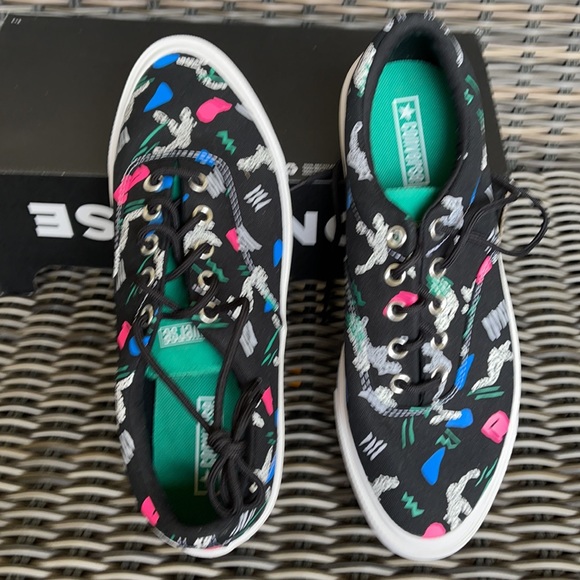 Converse Skid Grip CVO OX Archive Print - Black/Court Green/White MEN`S - Picture 13 of 16